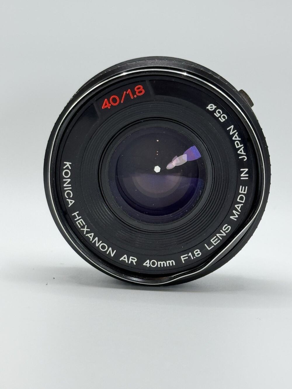 Konica Hexanon AR 40mm f/1.8 Pancake SLR MF Prime Lens From JAPAN - USED /WORKS